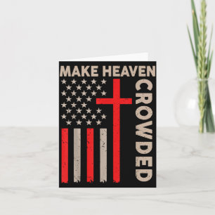 Carte Faire le ciel bondé chrétien patriotique américain