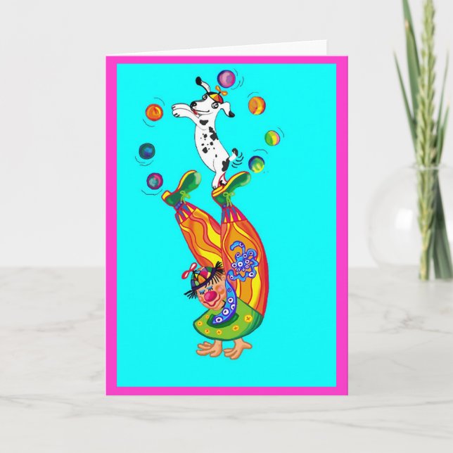 Carte Faire le clown (vide à l'intérieur) (Devant)