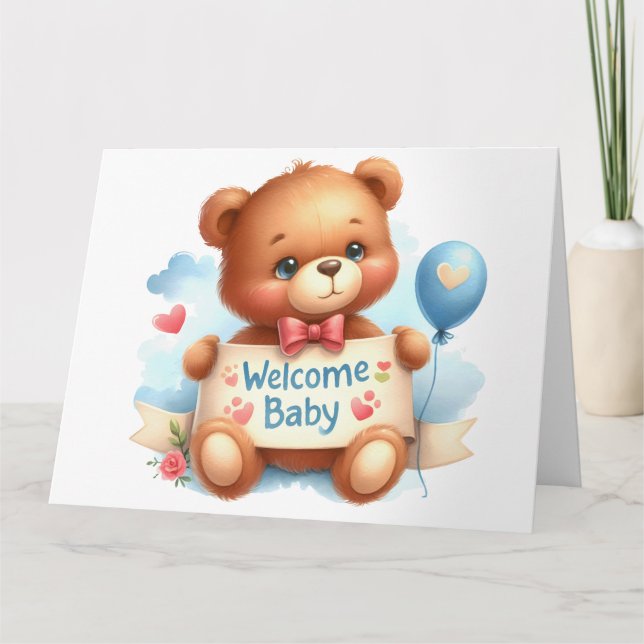 Carte faire-part bébé (Devant)