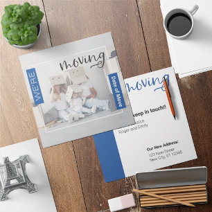 Carte Faire-part de déplacement photo personnalisé
