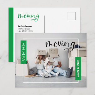 Carte Faire-part de déplacement photo personnalisé