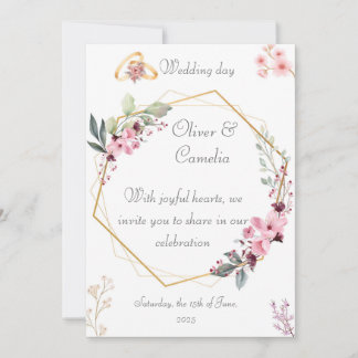 carte faire-part de mariage