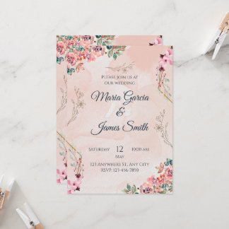 Carte faire-part de mariage