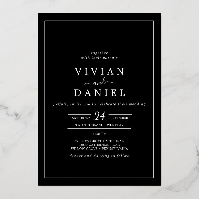 Carte faire-part de mariage (Recto)