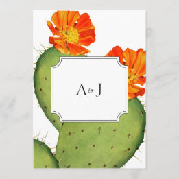 Carte faire-part de mariage Cactus
