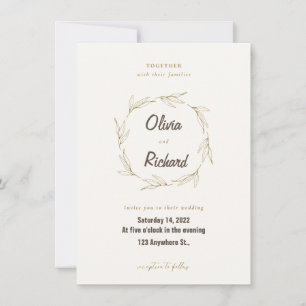 Carte faire-part de mariage Enregistrer la date Mi