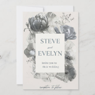 Carte Faire-part de mariage minimaliste