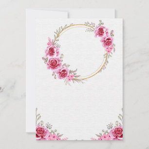 Carte faire-part de mariage vide