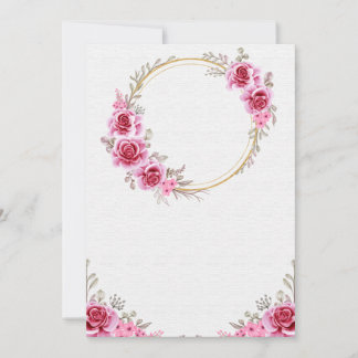 Carte faire-part de mariage vide