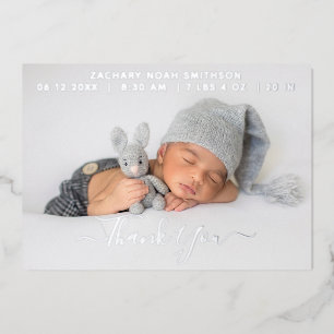 Carte Faire-part de naissance personnalisée Merci