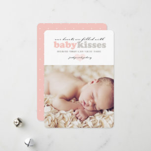Carte Faire-part de naissance Valentine Heart Baby