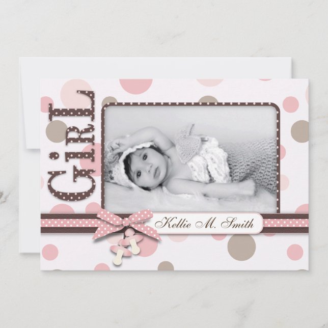 Carte Faire-part fille (Devant)