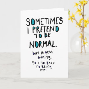 Carte Faire semblant d'être normal