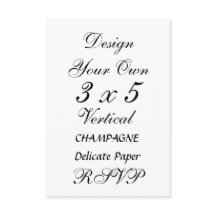 Faire soi-même 3 x 5  CHAMPAGNE Papier délicat