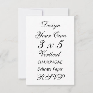 Carte Faire soi-même papier délicat CHAMPAGNE 3 x 5 