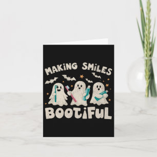 Carte Faire sourire Botieux Halloween drôle Fantôme Dent
