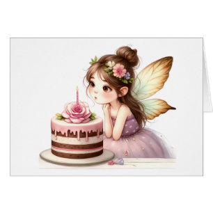 Carte Fairy Birday Card