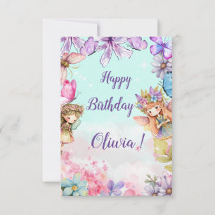 Carte Fairy Birthday Princess Fairy Joyeux anniversaire