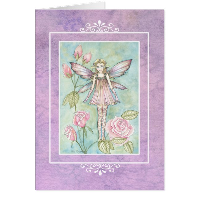 Carte Fairy rose par Molly Harrison (Devant)