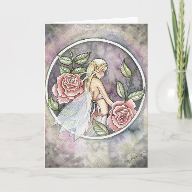 Carte Fairy rose par Molly Harrison (Devant)