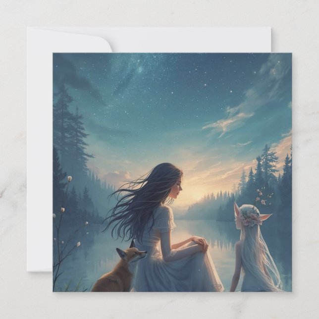 CARTE FAIRY SISTERS AND THE FOX (Devant)