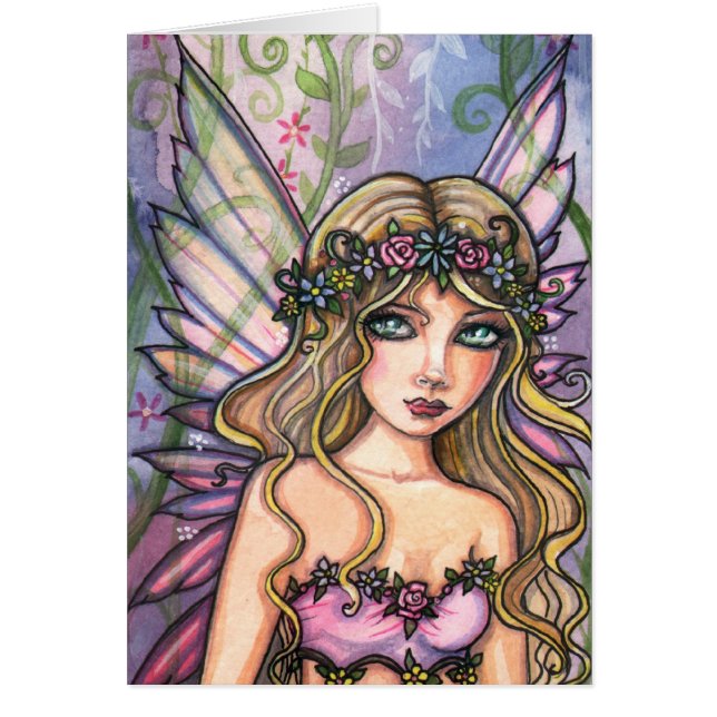 Carte Fairy Sweet Garden par Molly Harrison (Devant)