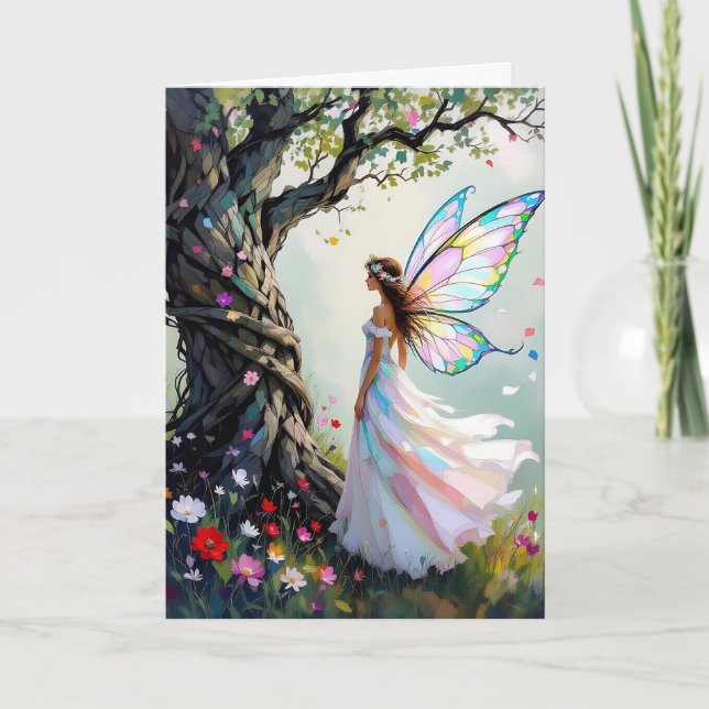 Carte Fairytale Inspiré Anniversaire Personnalisé (Devant)
