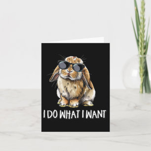 Carte Fais ce que je veux Mini Holland Lop Lapin amateur