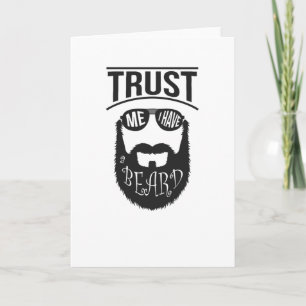 Carte Fais-moi confiance j'ai une Barbe