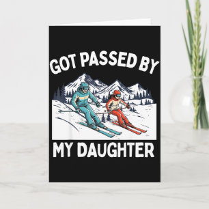 Carte Fais Pédalé Par Ma Fille Drôle De Ski _20 