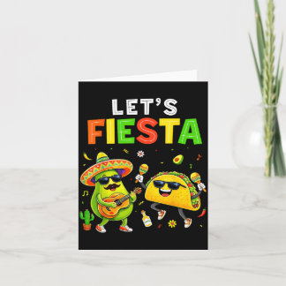 Carte Faisons la Fête Taco Mexicain pour Enfant Garçon H