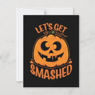 Carte Faisons tomber Tipsy Halloween Jack-O’-Lantern