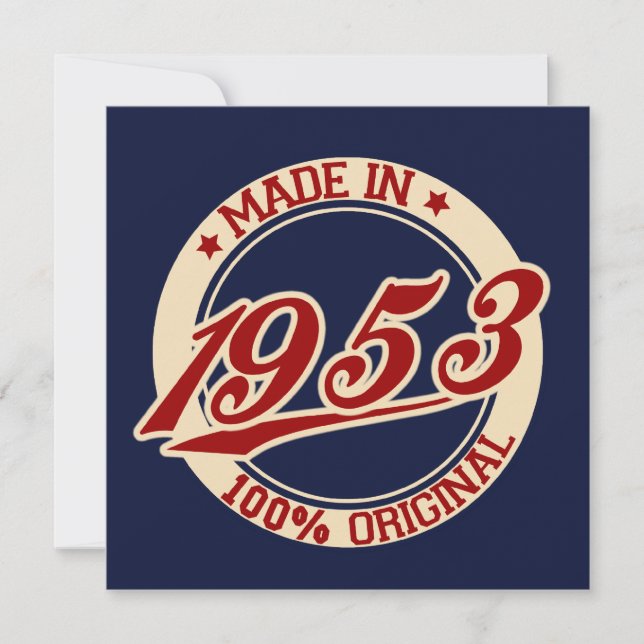 Carte Fait En 1953 (Devant)