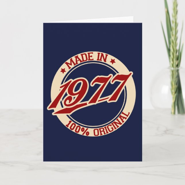 Carte Fait En 1977 (Devant)