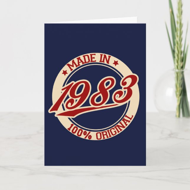 Carte Fait En 1983 (Devant)