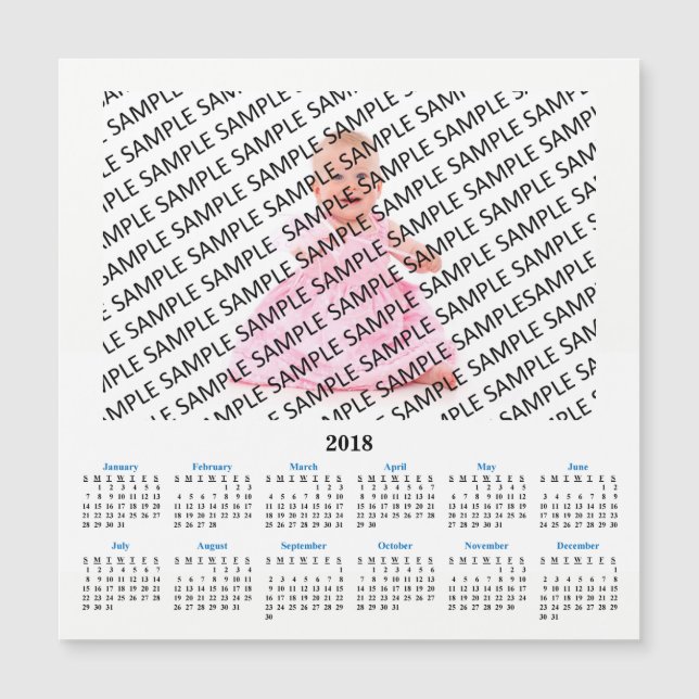 Carte faite sur commande d'aimant de calendrier de (Devant)