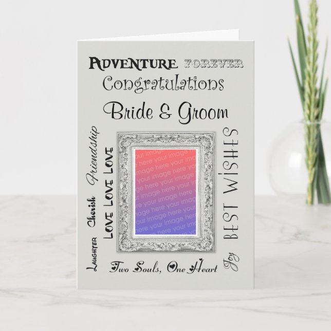 Carte faite sur commande de félicitations de (Devant)