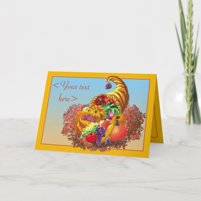 Carte FAITE SUR COMMANDE de RÉCOLTE (Devant)