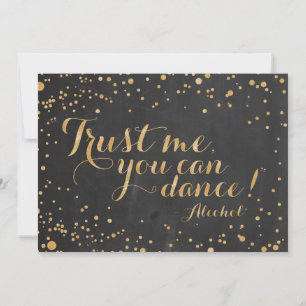 Carte Faites-moi confiance vous pouvez danser - Alcool, 
