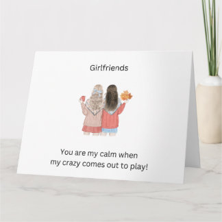 Carte Faites savoir à votre amie combien vous l'apprécie