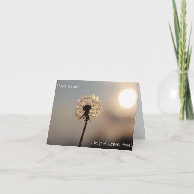 Carte Faites un souhait… (Devant)