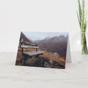 Carte Faites vos initiales sur ce banc   Romantique