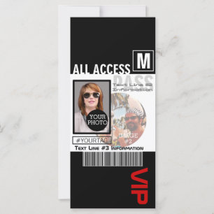 Carte Faites votre propre VIP Pass 8 façons de personnal