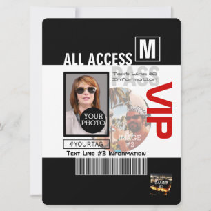 Carte Faites votre propre VIP Pass 8 façons de personnal