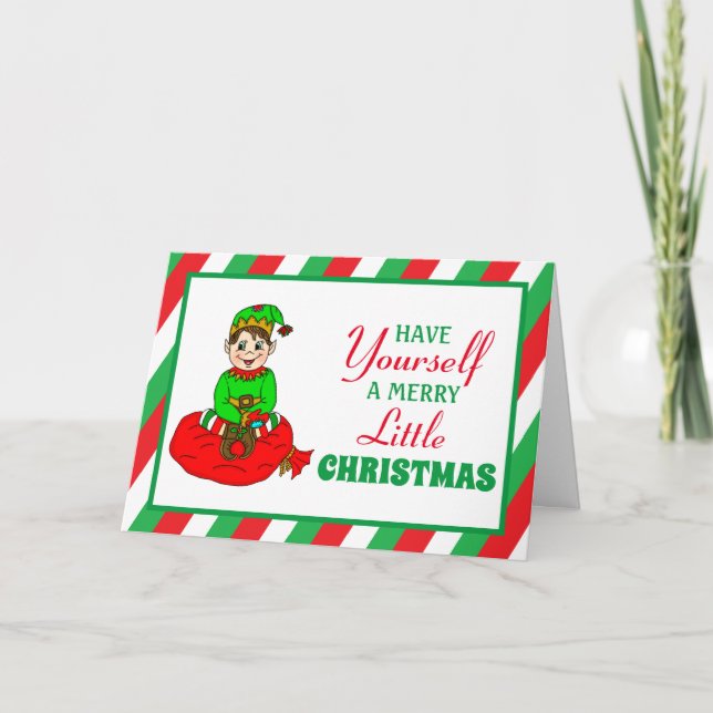 Carte Faites-vous un joyeux petit Noël Personnaliser (Devant)