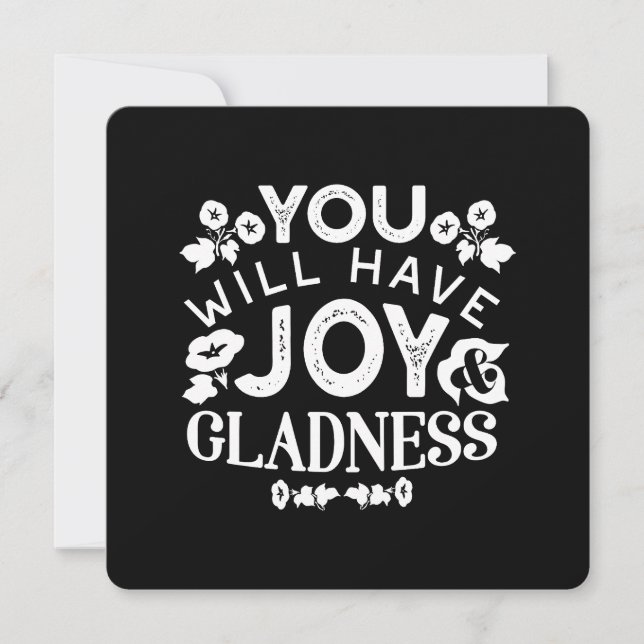 Carte Faith and Happiness – Joy and Gladness Quotes (Devant)