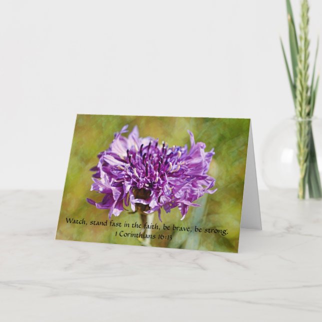 Carte Faith Be Strong Encouragement Card (Devant)