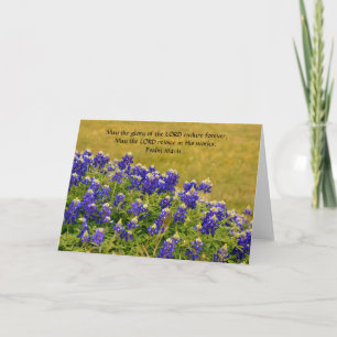 Carte Faith Bluebonnet Bible Verse Note Card