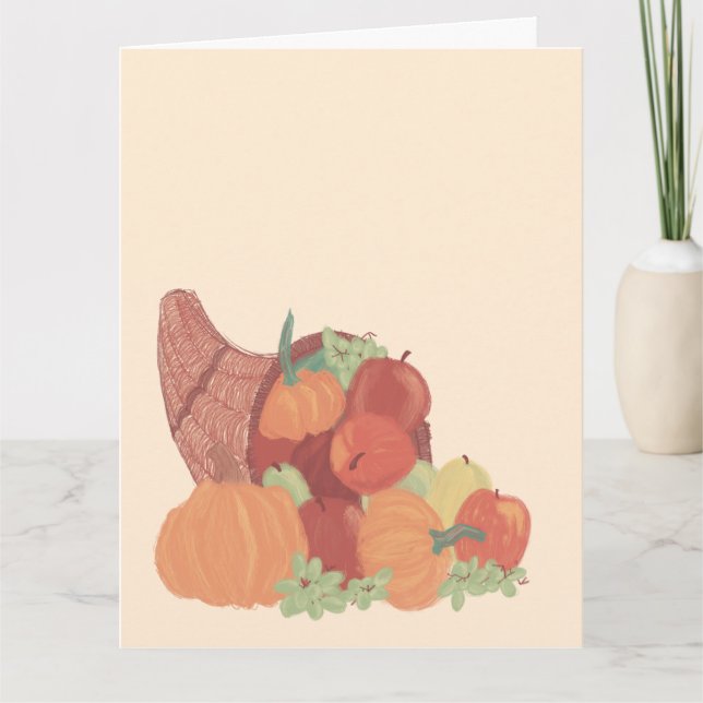 Carte Fall Cornucopia (Devant)