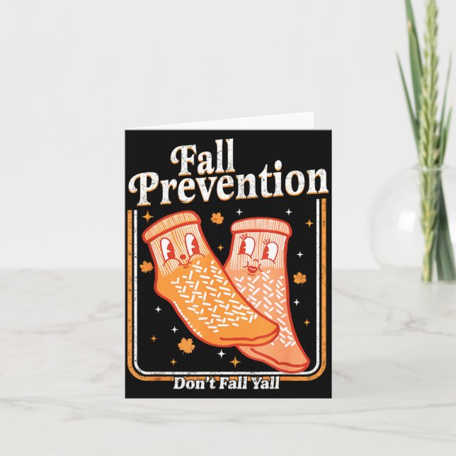 Carte Fall Prevention Don't Fall Y'all Physical Therapy  (Devant)